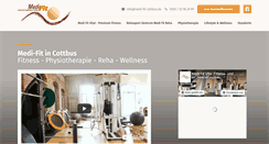 Desktop Screenshot of medi-fit-cottbus.de